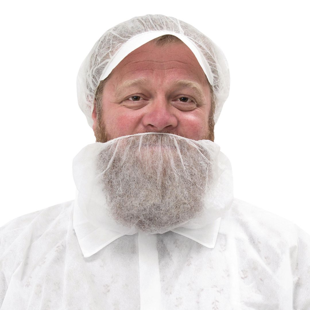 GRANBERG Skäggnät 0021 100/fp | Skyddsutrustning - Engångskläder - Hår- och skäggnät | Kontorsexperten