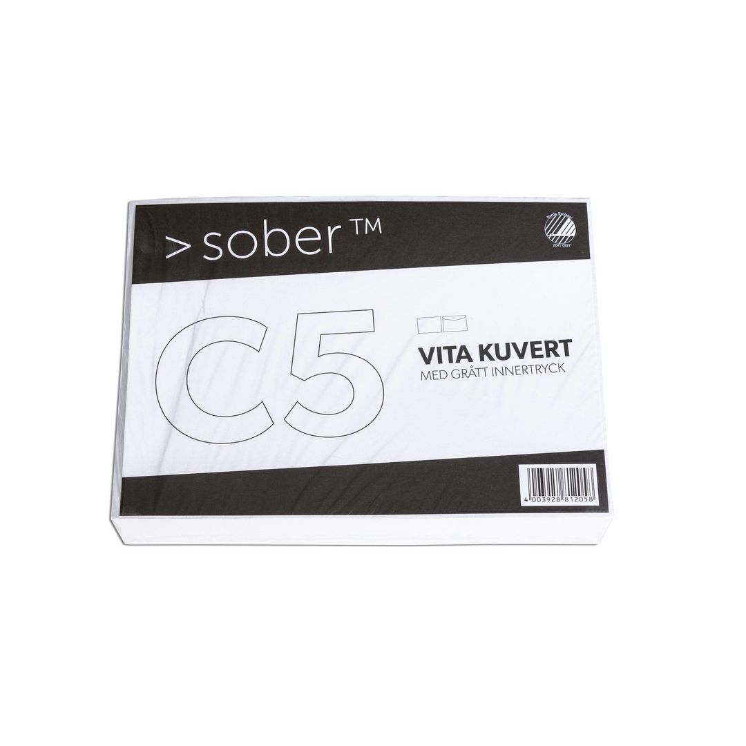SOBER Kuvert C5 162x229mm fukthäftande 100/fp | Emballage och lagerutrustning - Kuvert och postemballage - Kuvert - C5 | Kontorsexperten