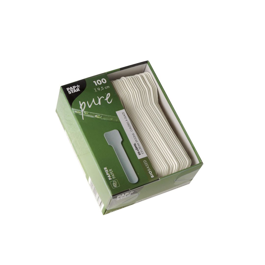 PAPSTAR Glassked papper 95mm vit 100/fp | Kök och servering - Engångsartiklar - Engångsbestick | Kontorsexperten