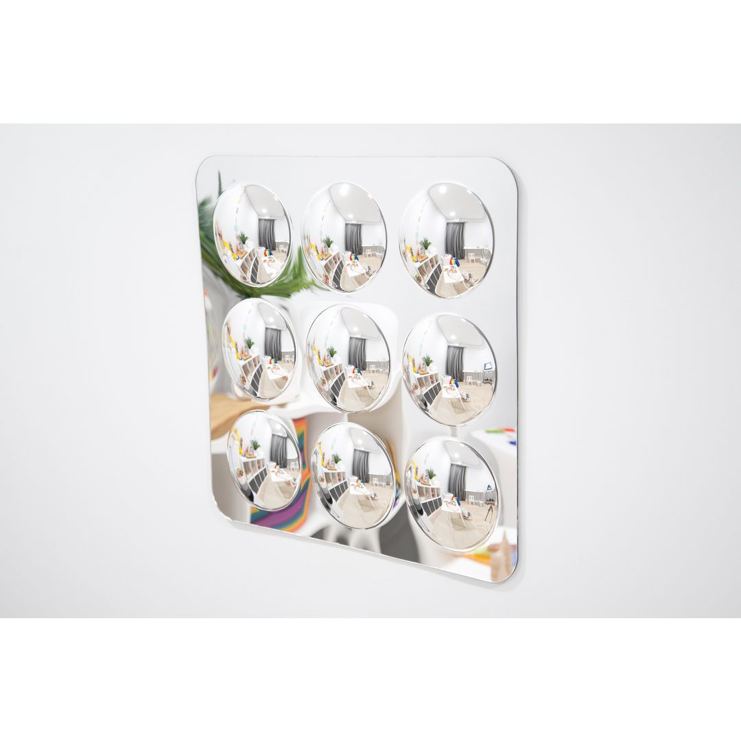 Spegel med 9 konvexa kupoler | Skolmöbler och inredning - Lekmöbler - Skärmar, speglar och teater | Kontorsexperten