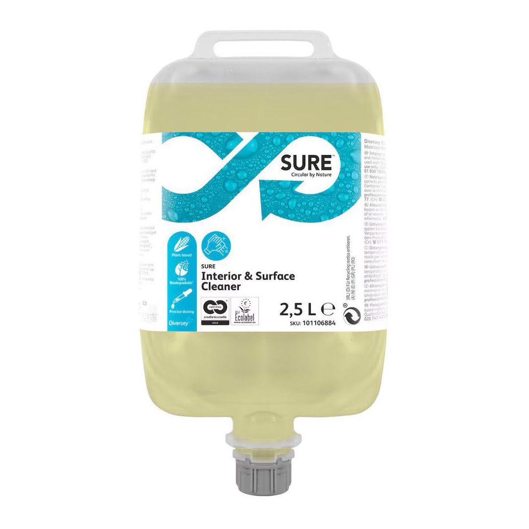 SURE Rengöringsmedel Interior & Surface Cleaner QS 2,5L | Städ och hygien - Rengöringsmedel - Allrent | Kontorsexperten