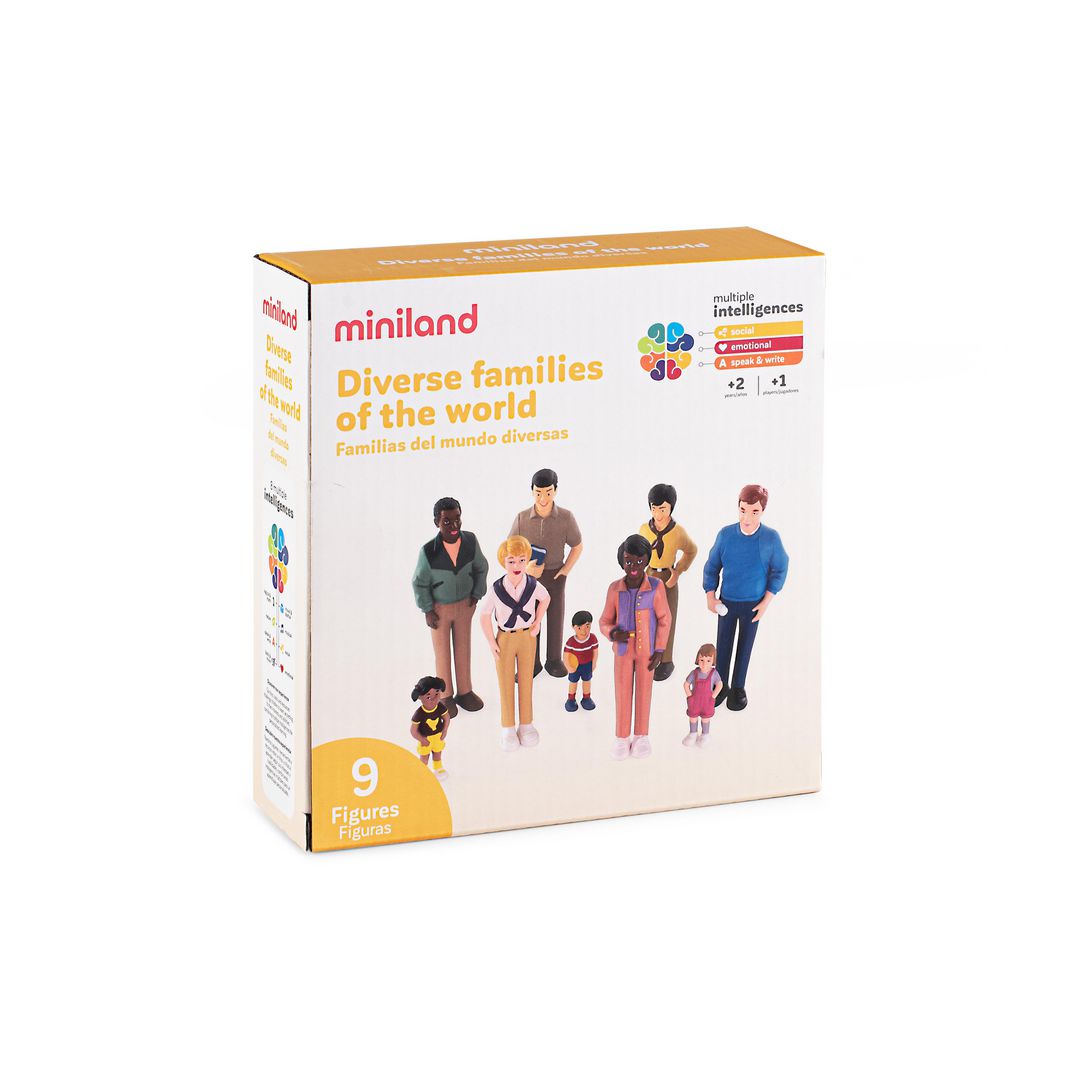 MINILAND Lekfigurer Familj modern 9/fp | Skola och förskola - Lekmaterial - Lekfigurer - Sagofigurer | Kontorsexperten
