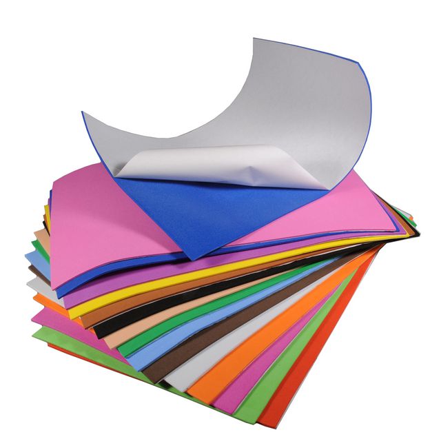 Mossgummi självhäftande 15 färger | Skola och förskola - Hobbymaterial - Pyssel | Kontorsexperten