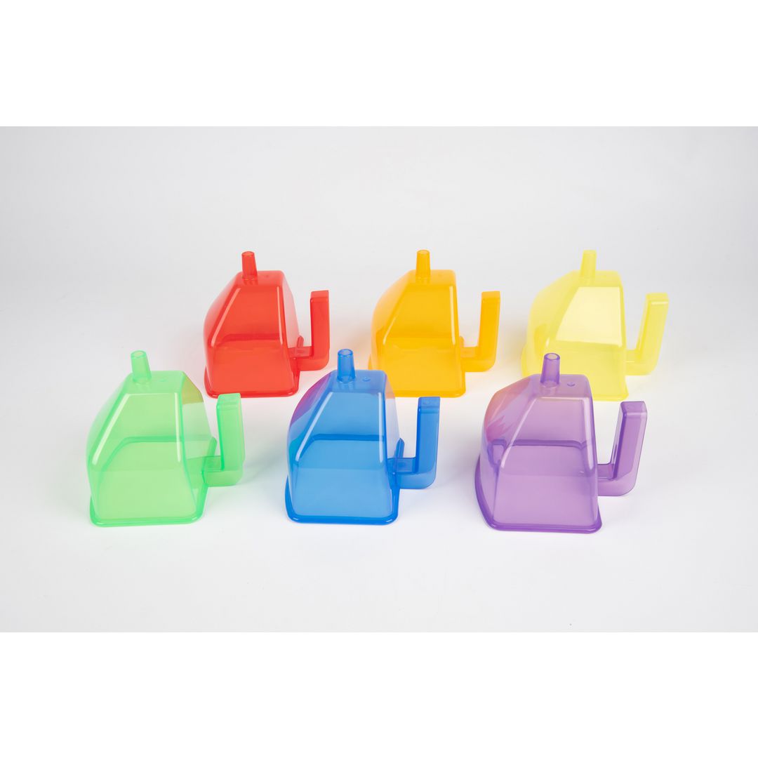 Transparent vattentrattskopa färg 6/fp | Skola och förskola - Lekmaterial - Sandlek och vattenlek | Kontorsexperten