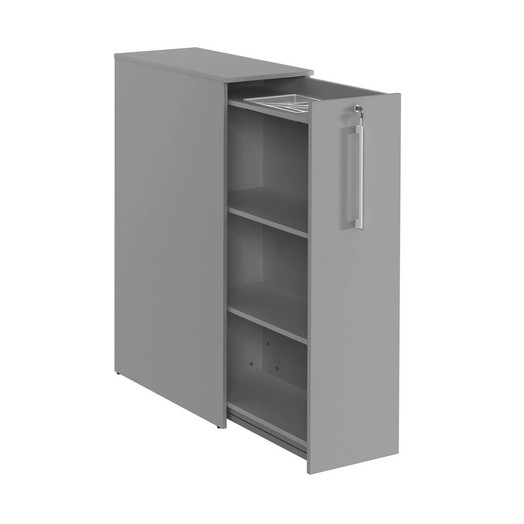 DENORD DESIGN 3xA4 sidoskåp höger grå | Kontorsmöbler och inredning - Skåp och hyllor - Förvaringsskåp | Kontorsexperten