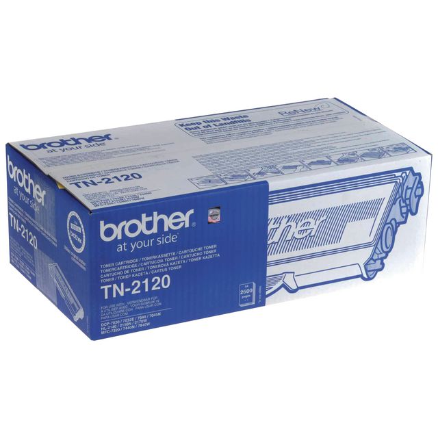 Brother Toner TN-2120, svart, singelförpackning | Toner och bläck - Tonerkassetter - Toner Brother | Kontorsexperten