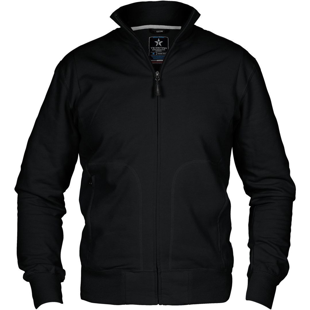 Sweatjacka HC04 svart 4XL | Arbetskläder - Arbetströjor - Hoodies och luvtröjor | Kontorsexperten