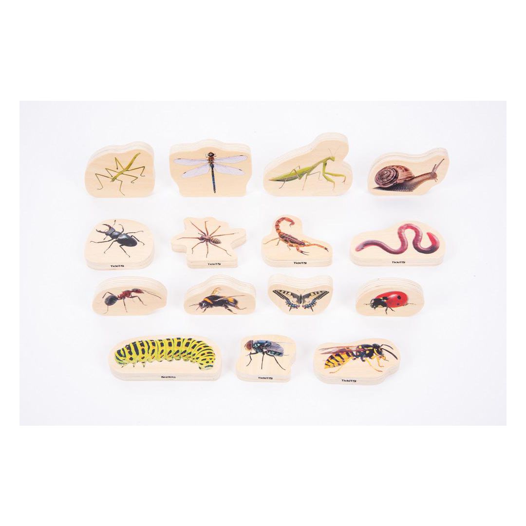 Träfigurer insekter 15/fp | Skola och förskola - Lekmaterial - Lekfigurer - Djur | Kontorsexperten