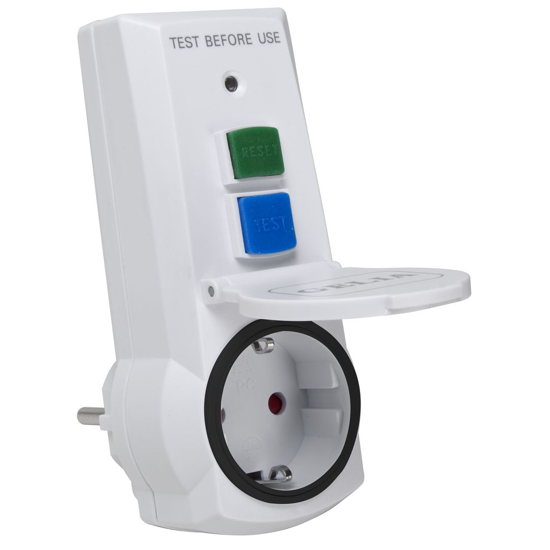 GELIA Jordfelsbrytare 16A 230V 30MA IP44 | Kontorsmöbler och inredning - Elartiklar - Jordfelsbrytare | Kontorsexperten