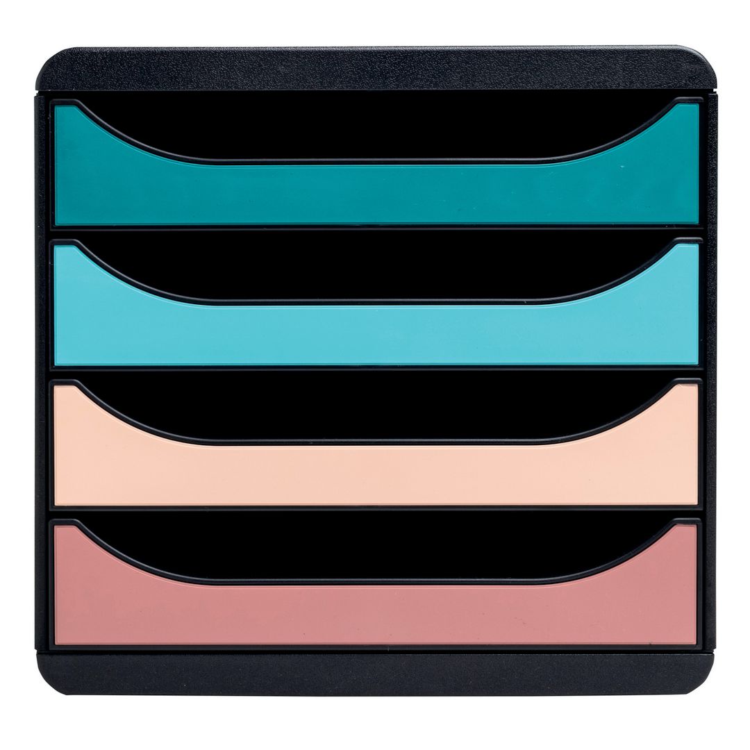 EXACOMPTA Skrivbordsbyrå Skandi 4 lådor | Kontorsmaterial - Till skrivbordet - Blankettfack och Boxar | Kontorsexperten