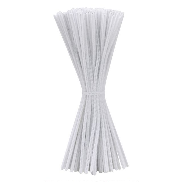 PLAYBOX Piprensare, metall och garn, 30 cm, vit 100/fp | Skola och förskola - Hobbymaterial - Piprensare | Kontorsexperten