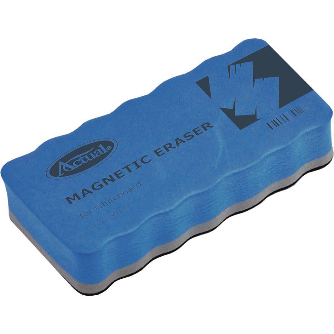 ACTUAL Whiteboardtorkare magnetisk blå | Kontorsmöbler och inredning - Whiteboardtavlor och tillbehör - Taveltorkare | Kontorsexperten