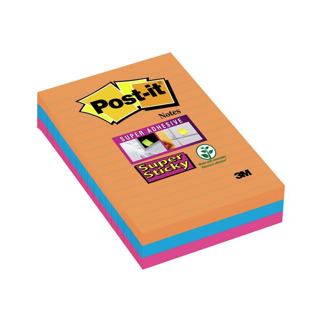 POST-IT Notes SS Bangkok 101x152mm 3/fp | Kontorsmaterial - Notes och Post-It - Notes - Extra stora | Kontorsexperten