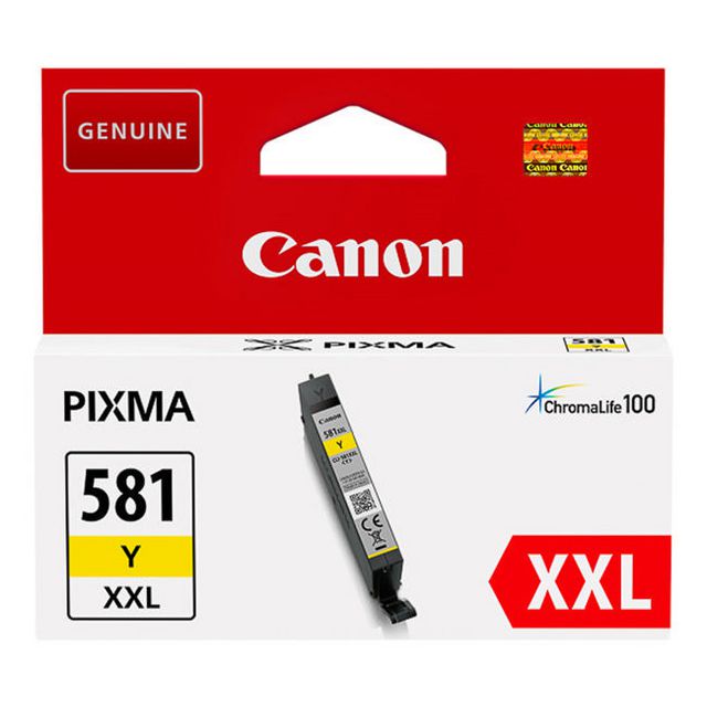 CANON CLI-581Y XXL-bläckpatron, gul, extra hög kapacitet, 11,7 ml | Toner och bläck - Bläckpatroner - Bläckpatroner Canon | Kontorsexperten