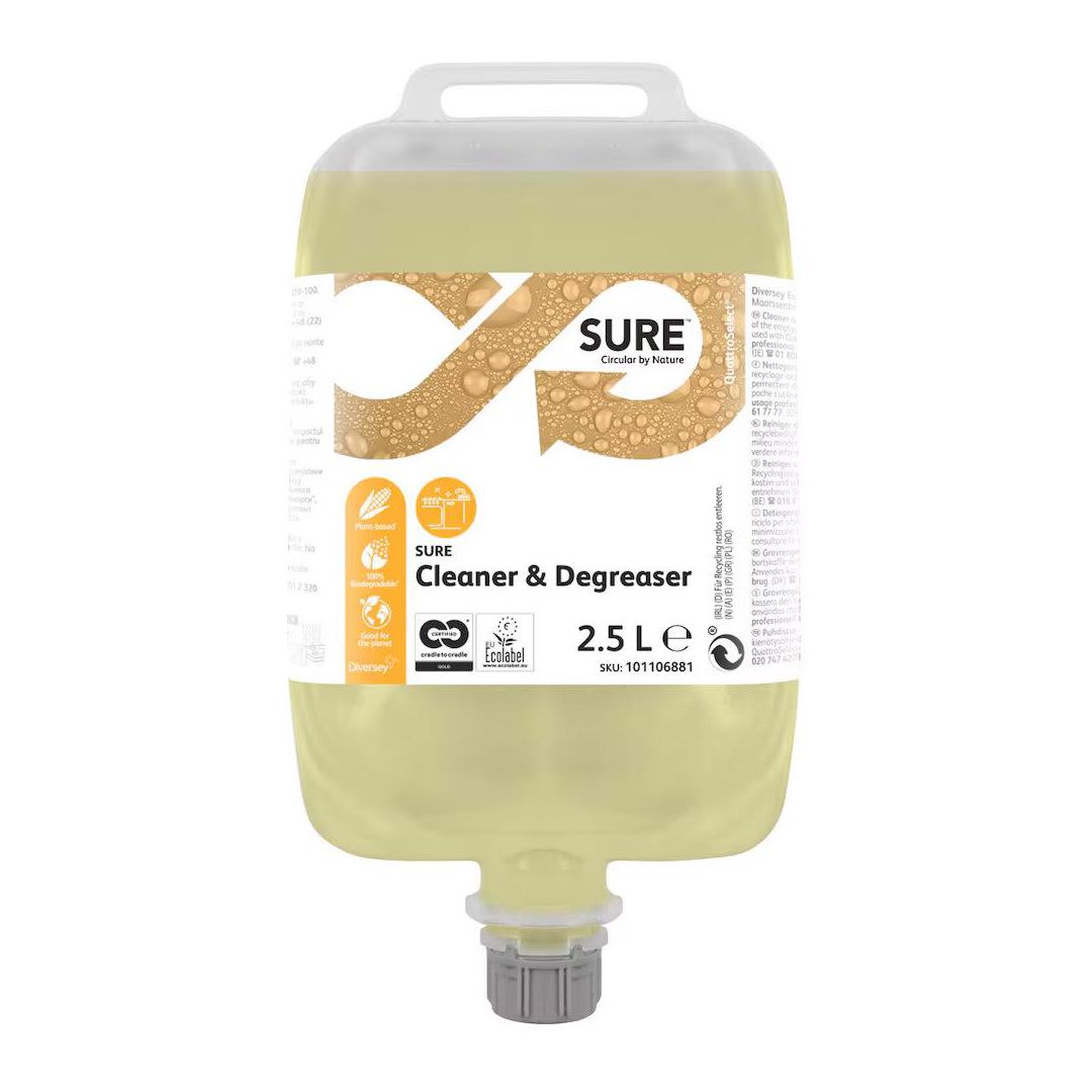 SURE Grovrent Cleaner & Degreaser QS 2,5L | Städ och hygien - Rengöringsmedel - Köksrent | Kontorsexperten