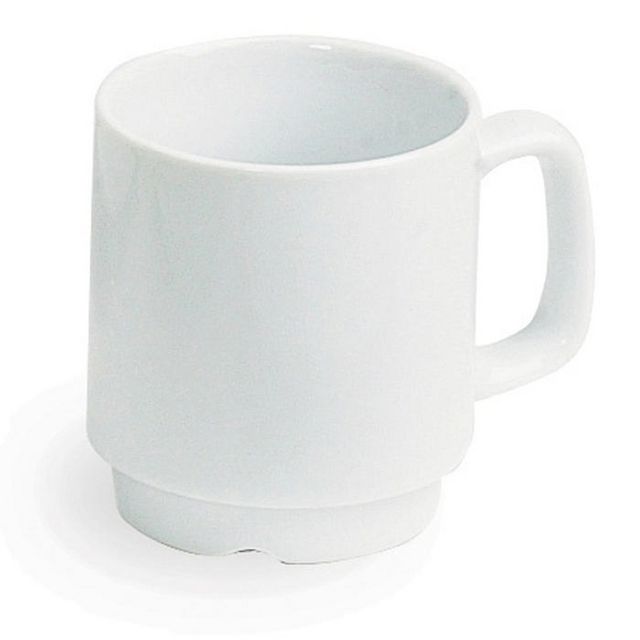 Mugg med öra porslin 26cl vit 6/fp | Kök och servering - Glas porslin och bestick - Koppar och glas | Kontorsexperten