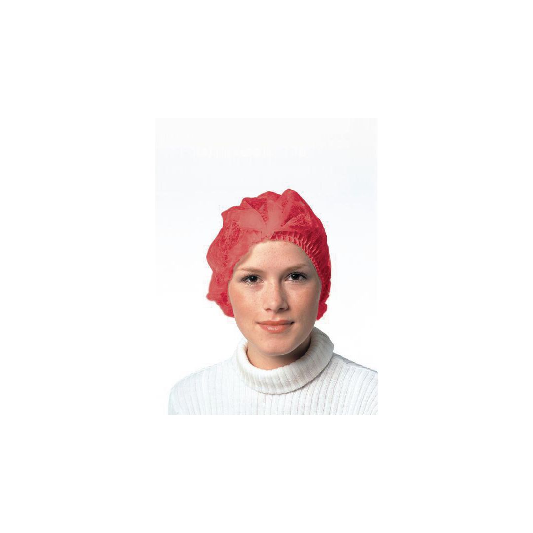 GRANBERG Hårnät 0045 röd 100/fp | Skyddsutrustning - Engångskläder - Hår- och skäggnät | Kontorsexperten