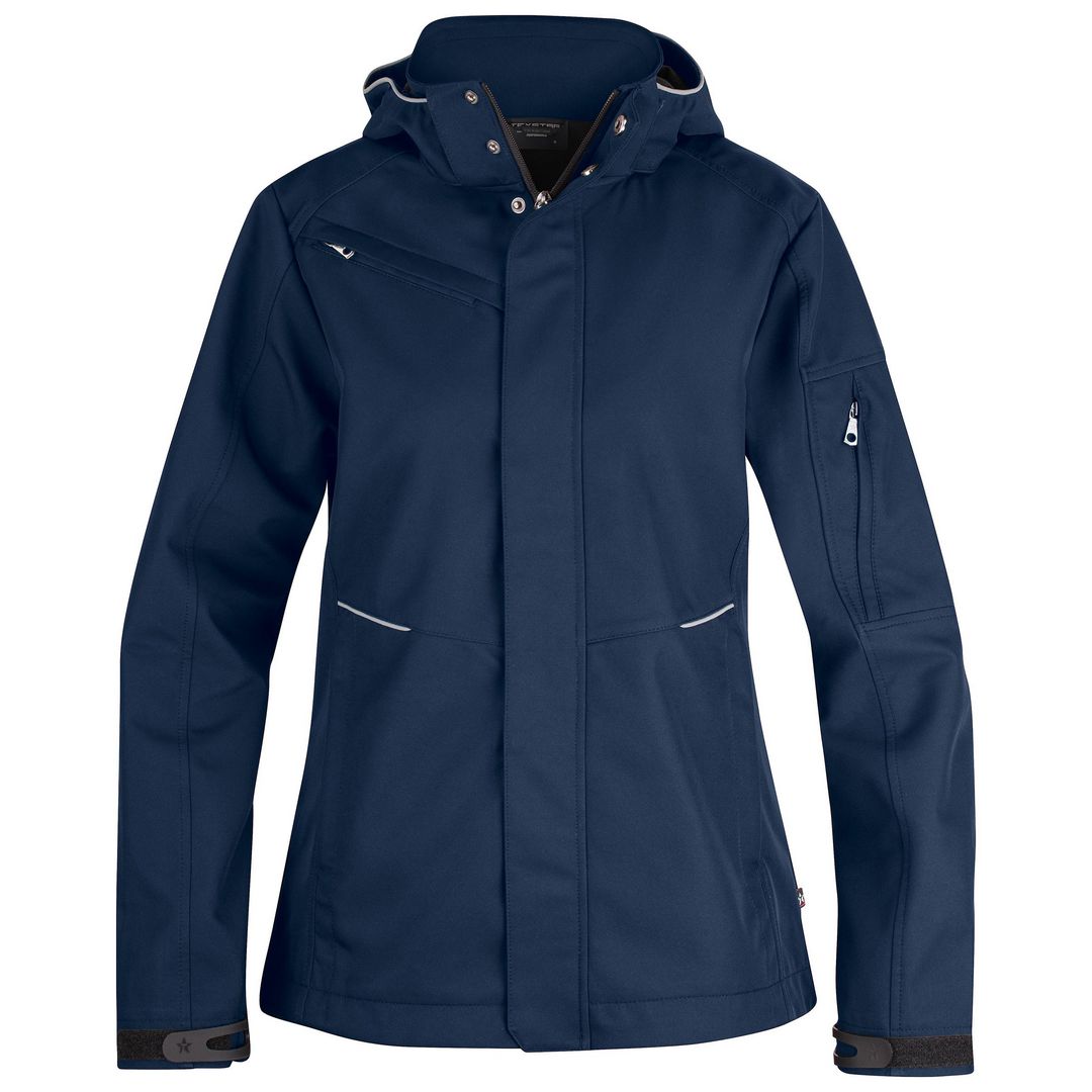 TEXSTAR Softshelljacka WJ80 dam marin 2XL | Arbetskläder - Arbetsjackor - Softshelljackor | Kontorsexperten