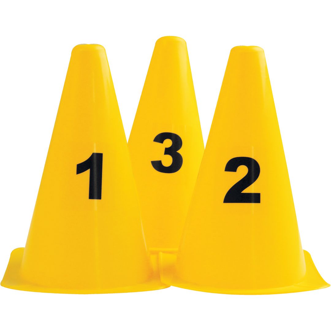 Numrerade koner 10st | Skola och förskola - Idrott, hälsa och rörelse - Förvaring, verktyg och tillbehör | Kontorsexperten