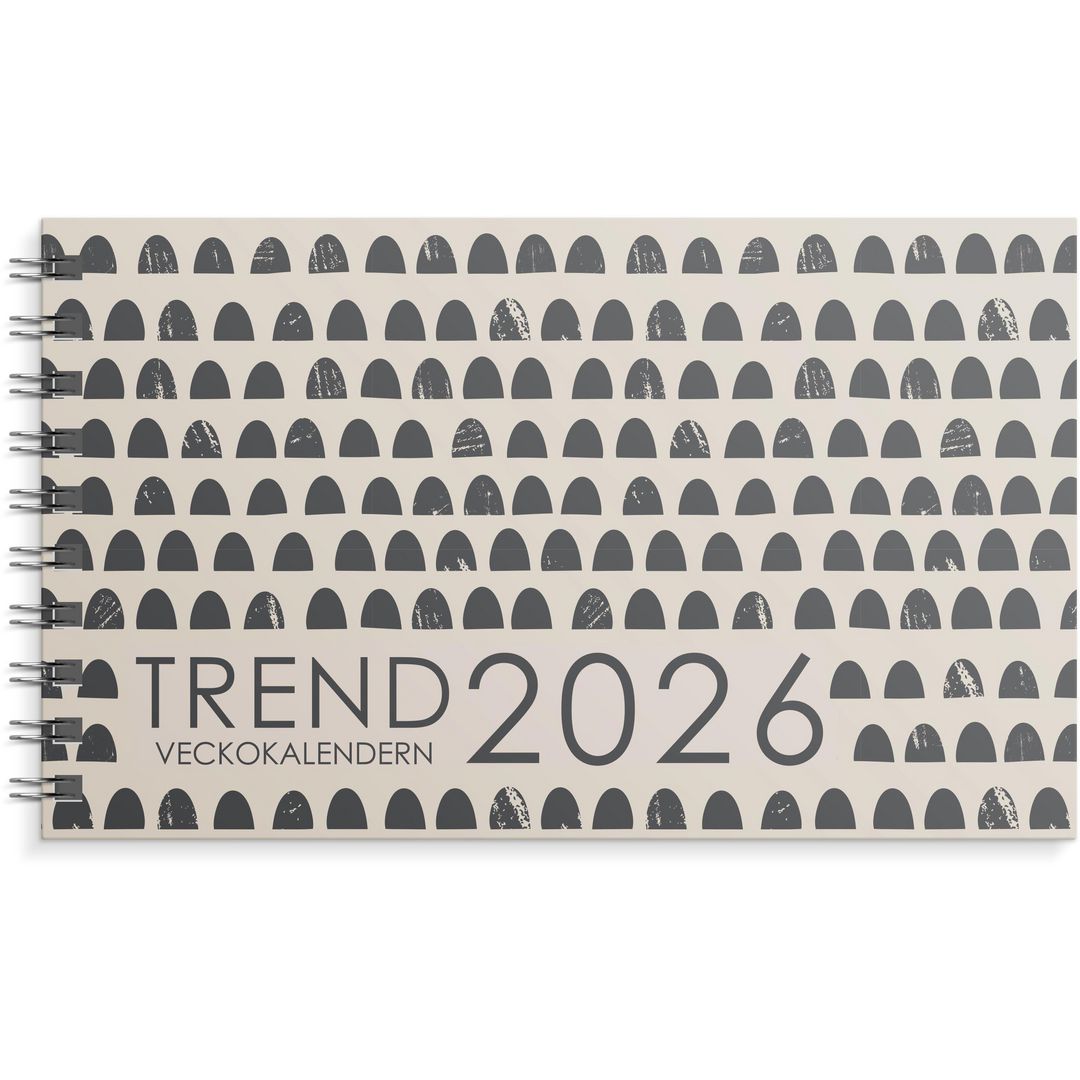 Burde Veckokalendern Trend 2026 | Almanackor och kalendrar - Bordskalendrar och skrivunderlägg - Bordskalendrar | Kontorsexperten