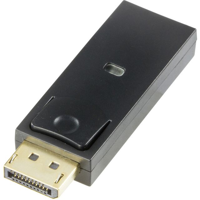 DELTACO Videoadapter, DP-HDMI, DisplayPort och HDMI, DisplayPort (hane) till HDMI (hona), svart | Datorprodukter - Kablar och adaptrar - Adaptrar - Övriga | Kontorsexperten