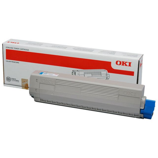 OKI Toner 46443104 Cyan | Toner och bläck - Tonerkassetter - Toner OKI | Kontorsexperten