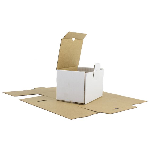 BOXON E-handelslåda 138x98x96mm vit ES13 | Emballage och lagerutrustning - Lådor och well - E-handelslådor | Kontorsexperten