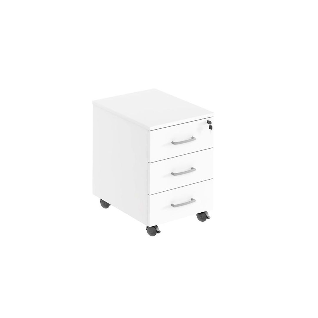 DENORD DESIGN Hurts mobil 3 lådig, djup 450mm vit | Kontorsmöbler och inredning - Bord och hurtsar - Hurtsar | Kontorsexperten