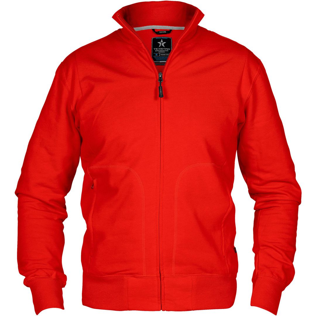 Sweatjacka HC04 röd M | Arbetskläder - Uniform - Cardigan | Kontorsexperten