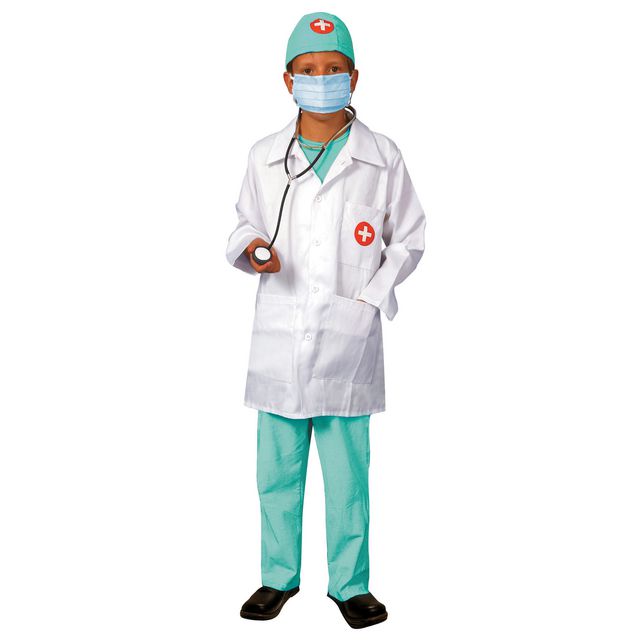DEN GODA FEN Maskeraddräkt Doktor 4-6år | Skola och förskola - Lekmaterial - Maskeraddräkter | Kontorsexperten
