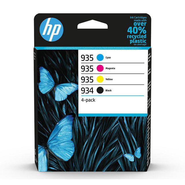 HP Bläckpatron 6ZC72AE 934/935 CMYK 4/fp | Toner och bläck - Bläckpatroner - Bläckpatroner HP | Kontorsexperten