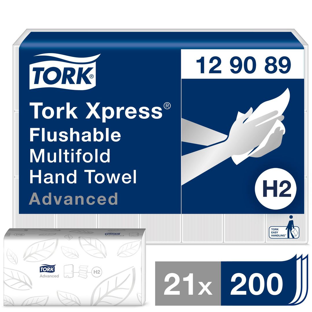 TORK Pappershandduk Advanced Xpress Mjuk Multifold H2 4200/fp | Städ och hygien - Toalettpapper och torkpapper - Pappershanddukar | Kontorsexperten
