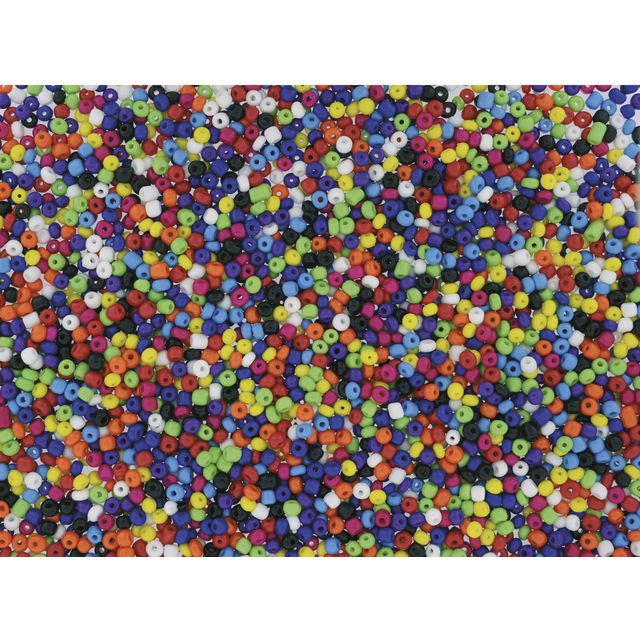 Glaspärlor rocailles 500g | Skola och förskola - Hobbymaterial - Pärlor | Kontorsexperten