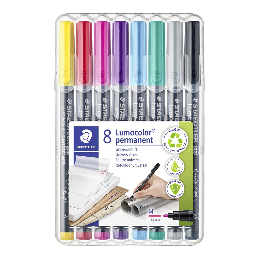 LUMOCOLOR Universalpenna FP sort.f 8/fp | Kontorsmaterial - Pennor - Overheadpennor | Kontorsexperten