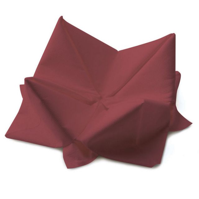 DUNI Servett 3-lagers, enfärgad, ¼-vikt, 33 cm, bordeaux 125/fp | Kök och servering - Servetter och dukar - Servett - 3-lagers | Kontorsexperten