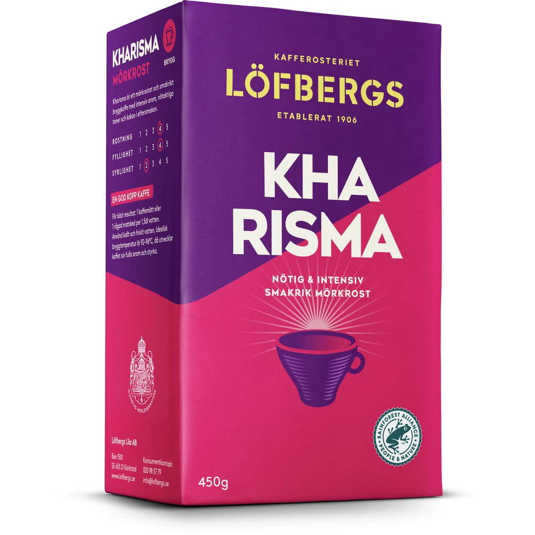 LÖFBERGS Kaffe Kharisma RA 450g | Kök och servering - Kaffe och te - Bryggkaffe | Kontorsexperten