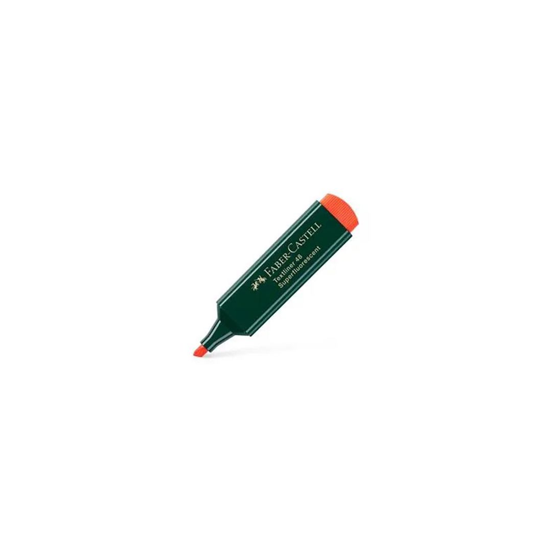 FABER-CASTELL Överstrykningspenna, TEXTLINER 48, snedskuren spets, 1 mm, 2 mm och 5 mm, påfyllningsbar, orange | Kontorsmaterial - Pennor - Överstrykningspennor | Kontorsexperten