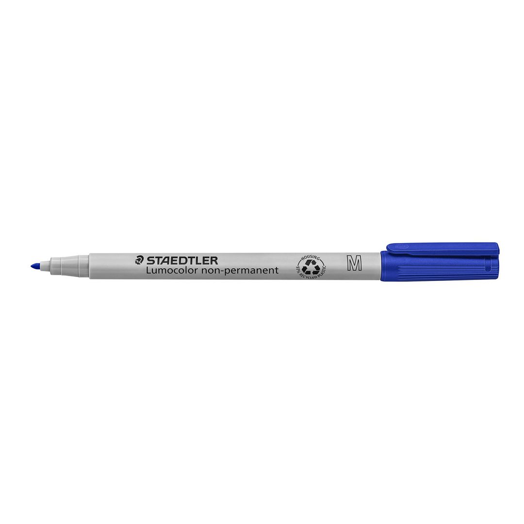 STAEDTLER Lumocolor Universalpenna Lumocolor® 315 icke-permanent, mediumspets, 1 mm linjebredd, blå | Kontorsmaterial - Pennor - Overheadpennor | Kontorsexperten