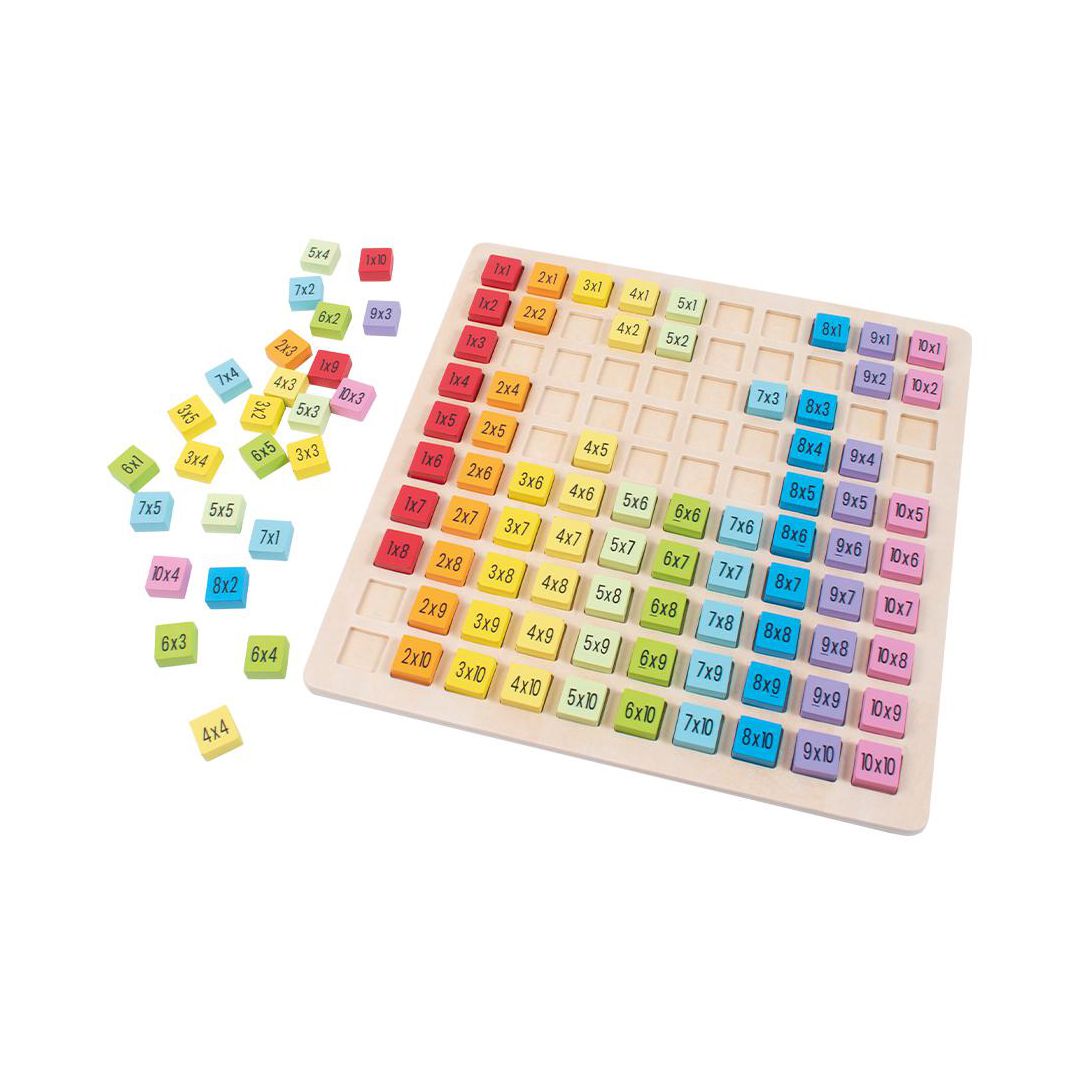 PLAYBOX Multiplikationstabell i trä | Skola och förskola - Klassrummet / Lära - Matematik | Kontorsexperten