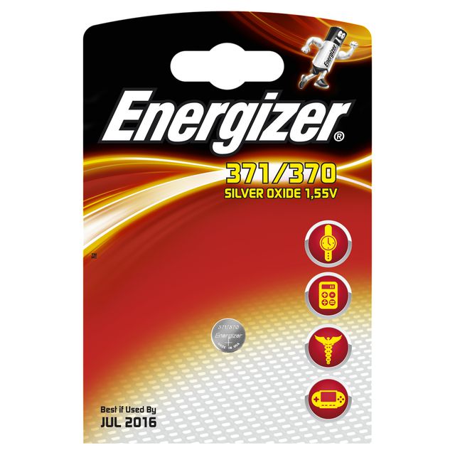 ENERGIZER Batteri Silveroxid 371/370 | Kontorsmaskiner - Batterier - Knappcellsbatterier | Kontorsexperten