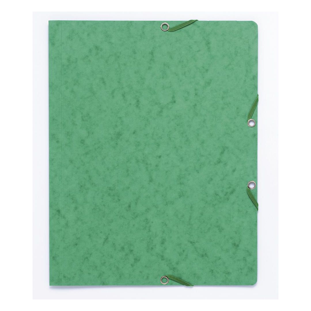 Gummibandsmapp kartong A4 grön | Kontorsmaterial - Mappar och plastfickor - Gummibandsmappar - Kartong | Kontorsexperten