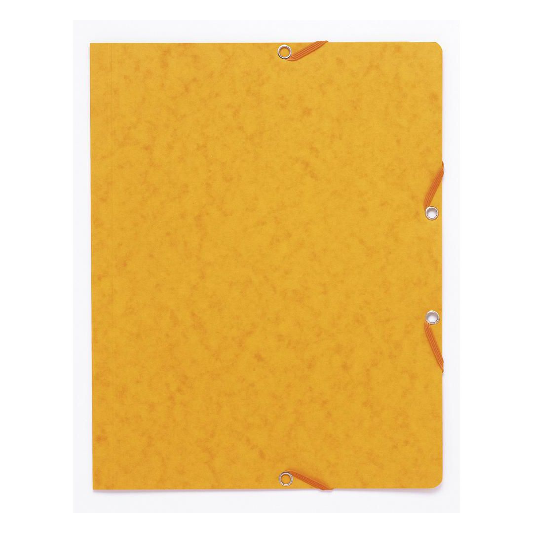 Gummibandsmapp kartong A4 gul | Kontorsmaterial - Mappar och plastfickor - Gummibandsmappar - Kartong | Kontorsexperten