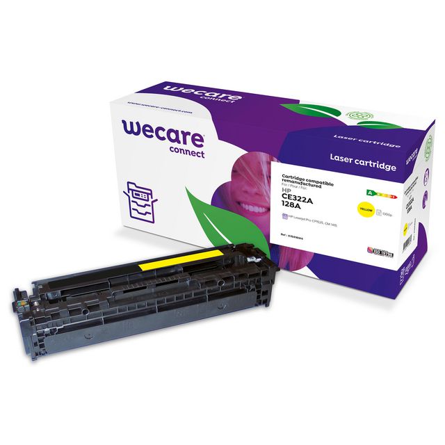 WECARE Toner HP CE322A 1,3K gul | Toner och bläck - Tonerkassetter - Toner WeCare | Kontorsexperten