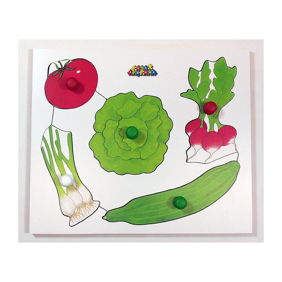 Knoppussel ``Frukt och grönt`` | Skola och förskola - Lekmaterial - Pussel - Knoppussel | Kontorsexperten
