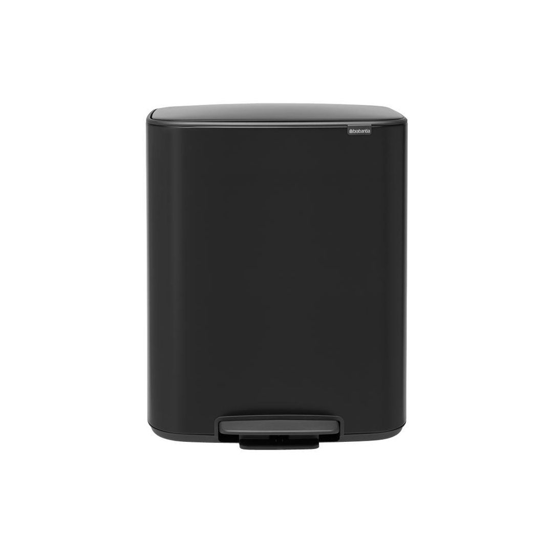 BRABANTIA Pedalhink Bo 2x30L Svart | Städ och hygien - Avfallshantering och källsortering - Papperskorgar | Kontorsexperten