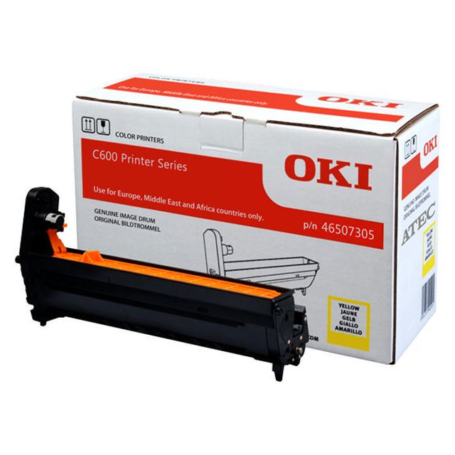OKI Trumma 46507305 Gul | Toner och bläck - Trummor - Trummor OKI | Kontorsexperten