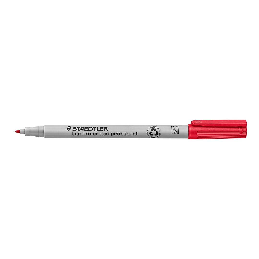 STAEDTLER Lumocolor Universalpenna Lumocolor® 315 icke-permanent, mediumspets, 1 mm linjebredd, röd | Kontorsmaterial - Pennor - Overheadpennor | Kontorsexperten