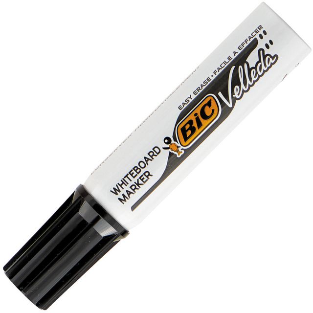 BIC VELLEDA Whiteboardpenna Velleda® 1781, snedskuren spets, 3,7-5,5 mm linjebredd, svart | Kontorsmaterial - Pennor - Whiteboardpennor - Skuren spets | Kontorsexperten