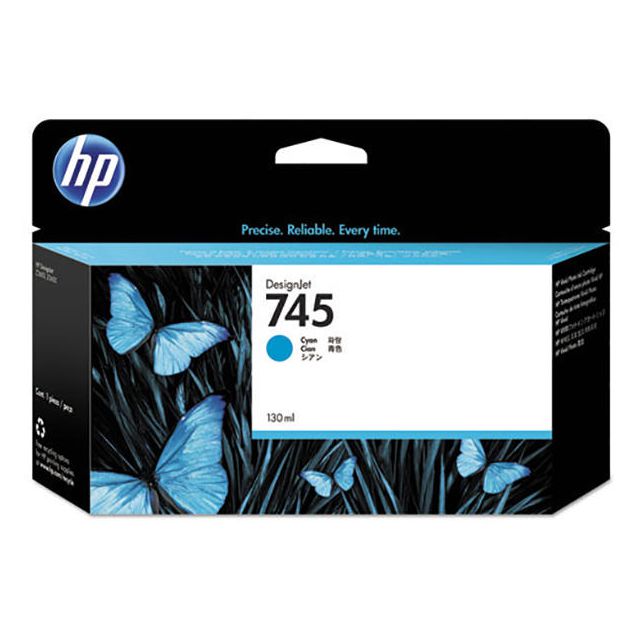 HP Bläckpatron F9J97A 745 Cyan | Toner och bläck - Bläckpatroner - Bläckpatroner HP | Kontorsexperten