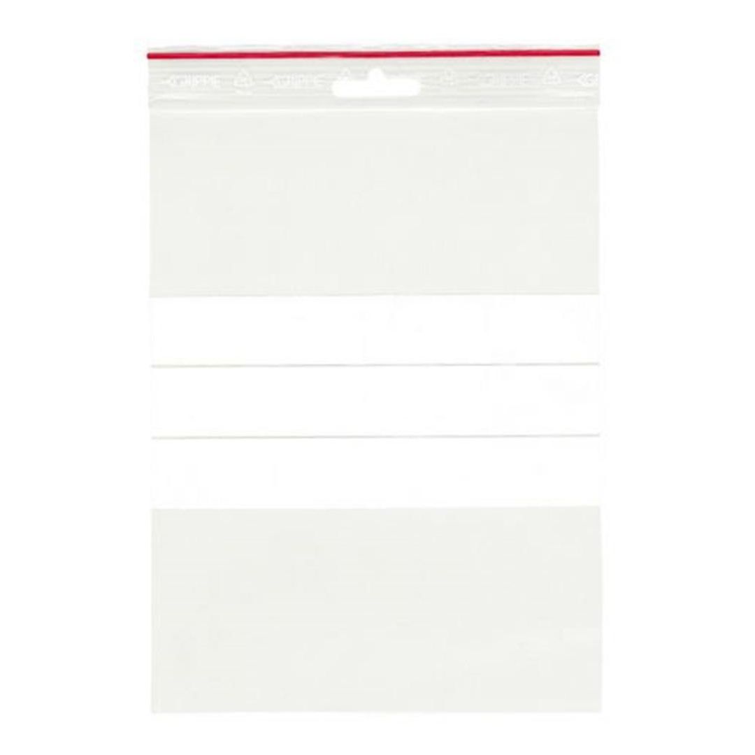 GRIPPIE Blixtlåspåse med skrivfält 150x200mm 1000/fp | Emballage och lagerutrustning - Bärkassar och Påsar - Blixtlåspåsar | Kontorsexperten